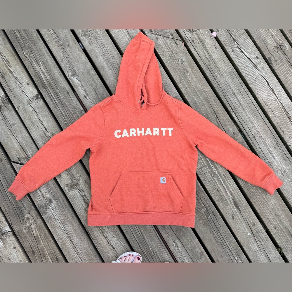 Carhartt Relaxed Fit Hoodie in Bright Orange